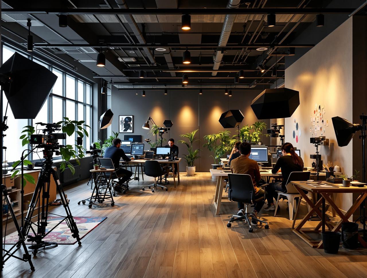 ai视频传媒公司办公环境